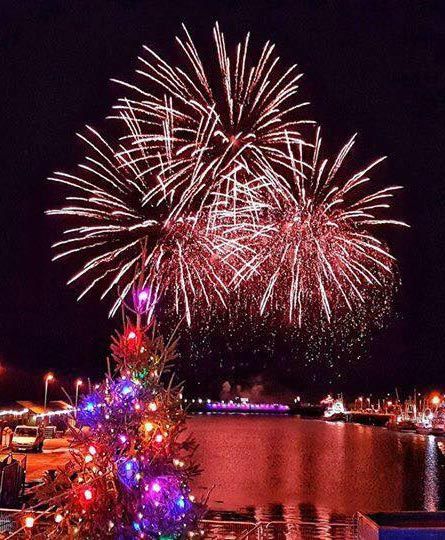 Newlyn Christmas Lights Fireworks Display