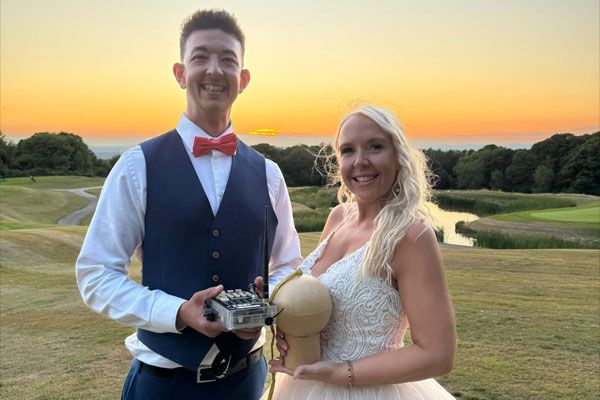 Winners of the Sonic Fireworks Display - Stacey & Brad at Woodbury Park