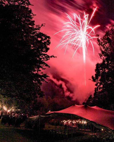 fireworks at Deer's Leap Retreat