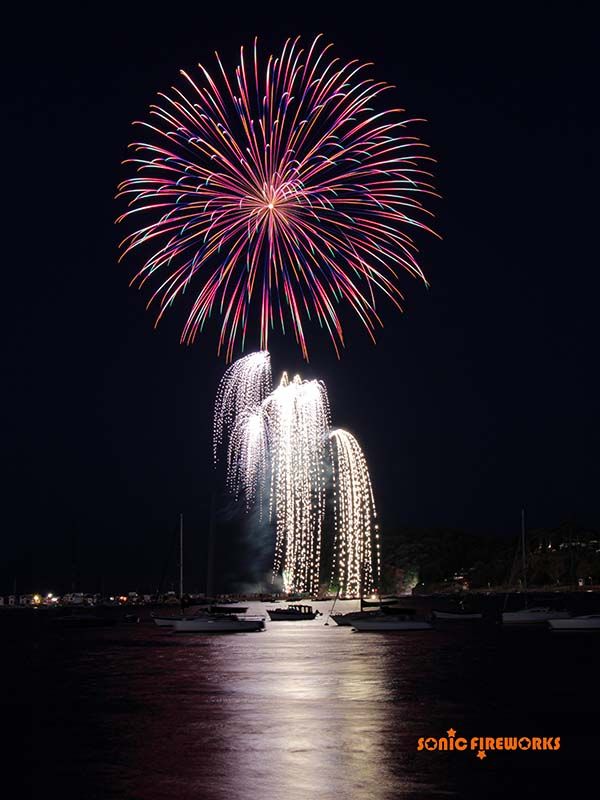 Winners of the Sonic Fireworks Display - Stacey & Brad at Woodbury Park