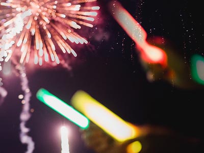 Glow sticks for New Years Eve