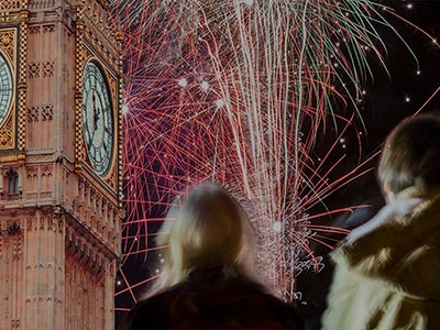 Watching New Year's Eve Fireworks