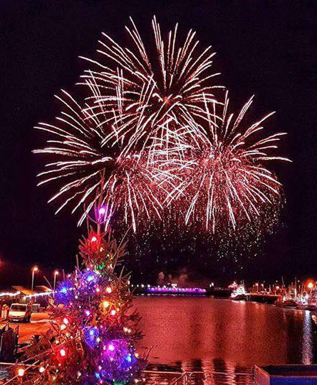 Newlyn Christmas Lights Fireworks Display