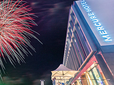 Fireworks at the launch of Mercure Hotel Paignton 2023