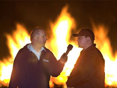 Mike with Pete of Pinhoe Scouts
