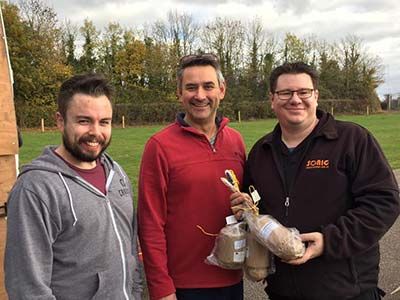 Mike with organisers of Exeter Round Table Bonfire Night event